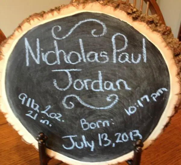 Easy Chalkboard Announcement Sign