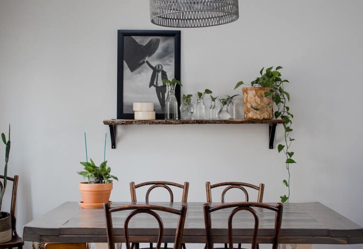 Shelf Decorating Idea: Propagated Plant Shelf